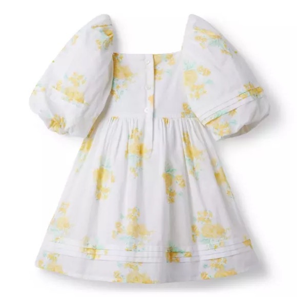 THE NATALIE FLORAL SMOCKED BUBBLE SLEEVE DRESS sz 5 - Picture 3 of 9